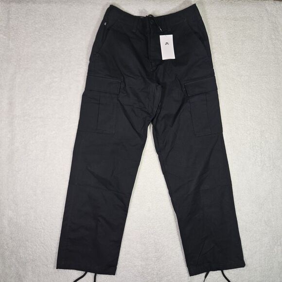 NIKE SB Kearny Skate Cargo Pants Black Mens 30 Loose Fit Straight Leg $100 - Picture 1 of 8